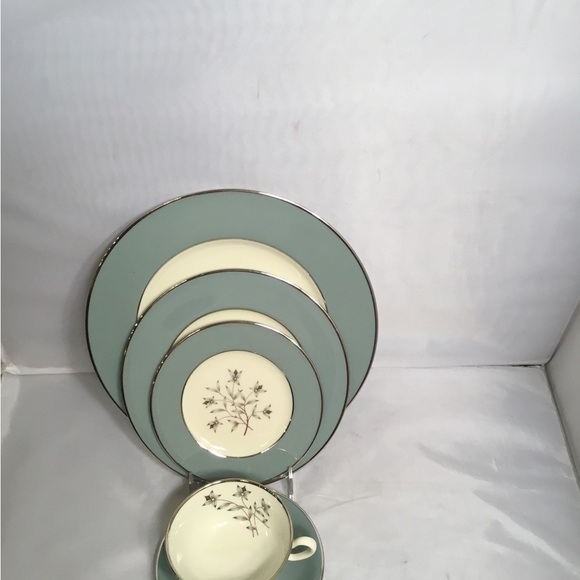 LENOX  KINGSLEY X- 445 MADE IN USA COLLECTIBLE 5 PIECES DINNERWARE FOR 1 - Picture 6 of 9